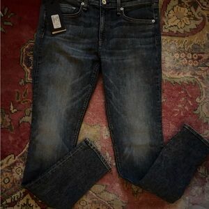 rag & bone Washed Blue Slim Skinny Jeans